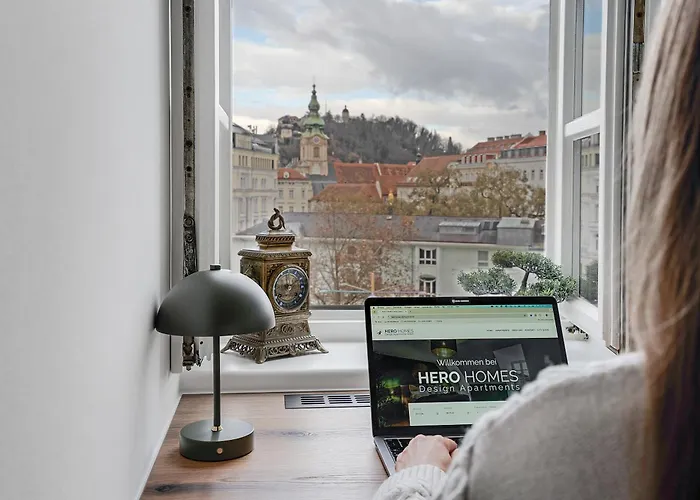 Apartamento Urban Jungle Design - Historic Center With Free Parking & Panoramic View By Hero Homes Graz